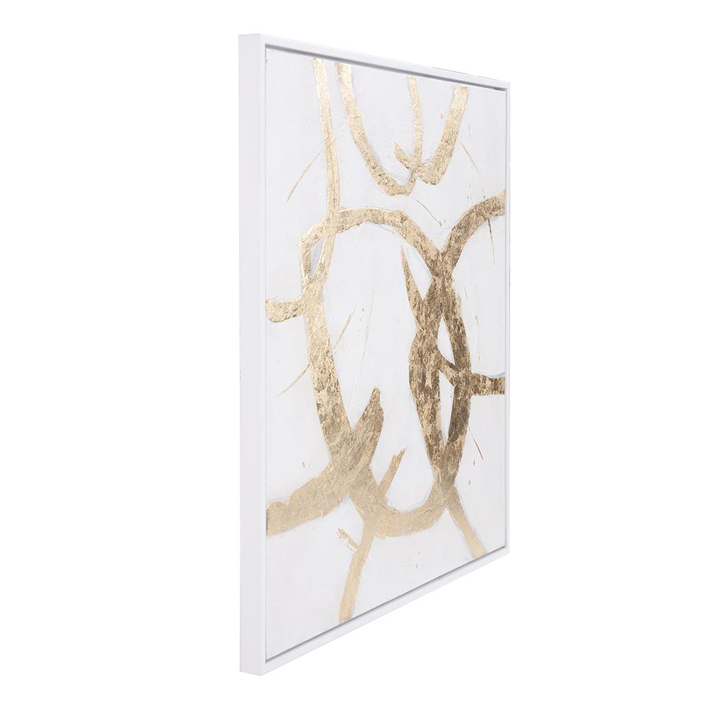 Ballare Canvas Hand Painted Original Art - White