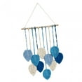 thumbnail image 3 of Tongina Macrame Wall Hanging Woven Tapestry Chic Decoration Handmade,Rope Background Leaf Tassels Wall Decor for Bedroom Dorm Wedding Blue, 3 of 8