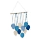 thumbnail image 2 of Tapiz colgante de hojas tejidas para decoración del hogar, elegante tapiz de macramé Azul, 2 of 9