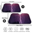 thumbnail image 2 of Goofa Thunderstorm Violet Purple Printed Car Windshield Sunshade,Foldable Reflective Sun Visor,UV Protection Heat Blocker Sunshade,Car Cooling Accessory-Medium, 2 of 7