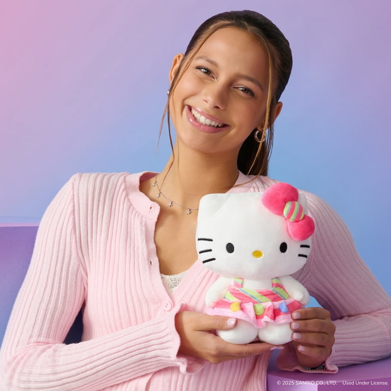 HELLO KITTY AND FRIENDS キティー ぬいぐるみ 8インチ Hello Kitty and Friends - 8 inch Hello Kitty Candy Wonderland
