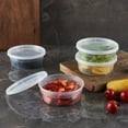 thumbnail image 5 of [240Set-8oz] Plastic Deli Food Storage Containers With Lids Disposable Clear Small Togo Jars Bowls For Soup, Meal Prep, Slime | BPA Free | Stackable Leakproof | Microwave | Dishwasher | Freezer Safe, 5 of 14