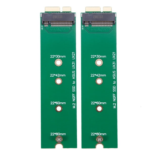 2X M.2 Ngff Ssd A 18 Pin Tarjeta de Adaptadora para Ux31 Ux21 Zenbook 128G 256G Ssd