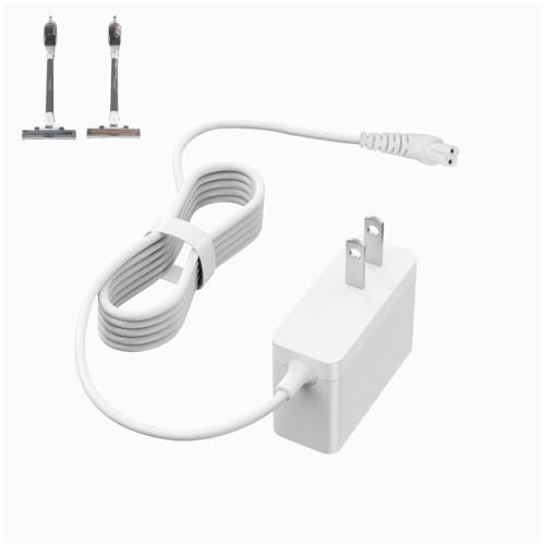 Cargador de aspiradora compatible con Black+Decker BHFEA520J BHFEA420J POWERSERIES+, aspiradora de mano inalámbrica de 23 V, cable de alimentación de 1,8 m y 5,9 pies, adaptador de CA y cable de carg
