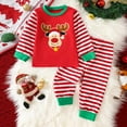 thumbnail image 2 of Gubotare Baby Christmas Pajamas Boys Pajamas 2 Piece Toddler Kids Long Sleeve Top and Pants Snug Fit Pjs Sets Sleepwear Size 18 24 Months (Red,18-24 Months), 2 of 6