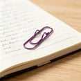 thumbnail image 4 of ZZkhGO Multi-Purpose Metal Pen Clip, Notebook Pen Stand Office Stationery Accessory, Portable Paperclip Multi Functional Pen Buckle for Desk Organizer, Purple, 4 of 6