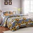 thumbnail image 2 of Barefoot Bungalow, Sunflower Quilt Set 2-Piece Twin/XL, Gold, 2 of 3