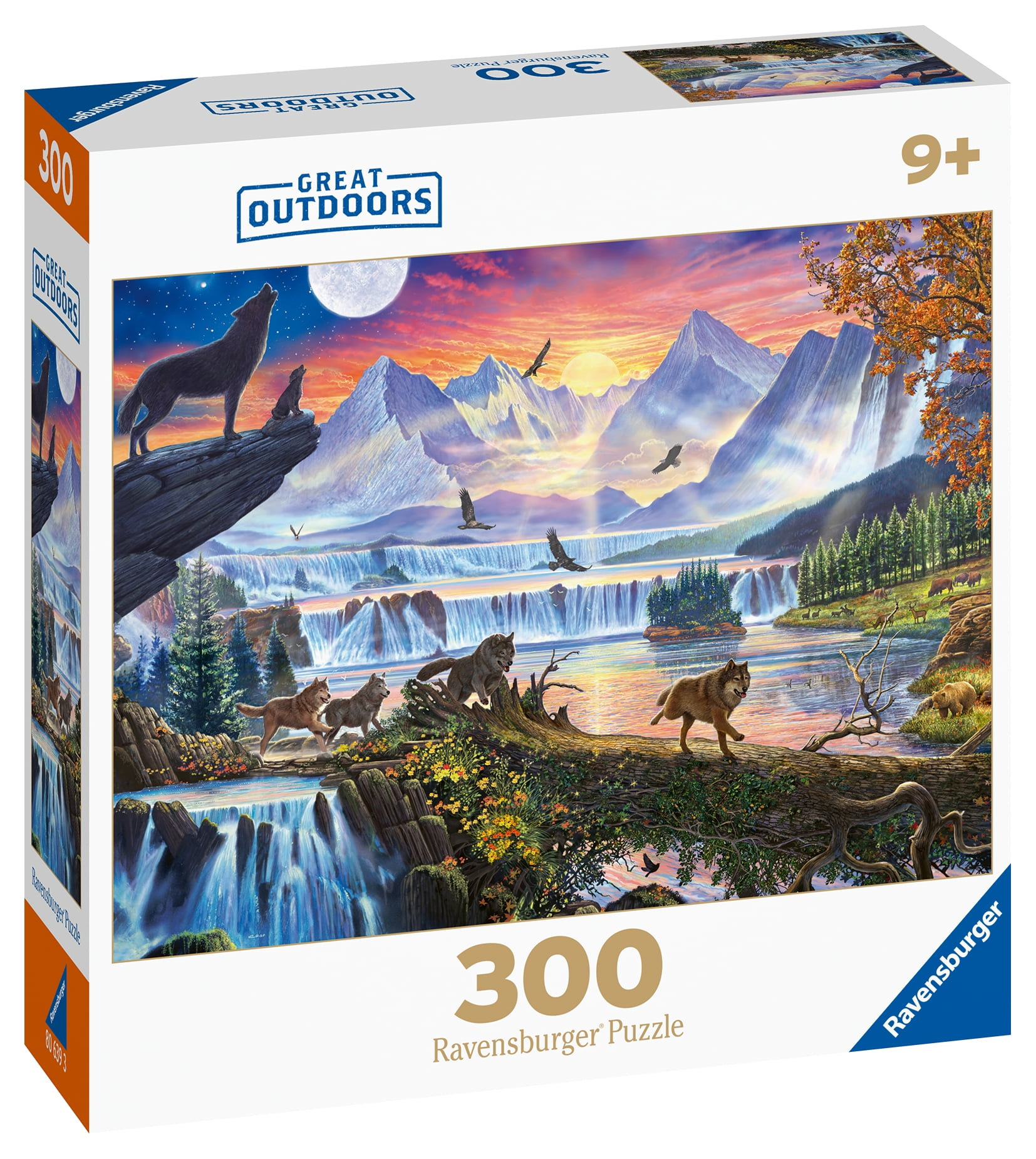 Ravensburger Great Outdoors Puzzle Series - Wolf Pack Romp, 300