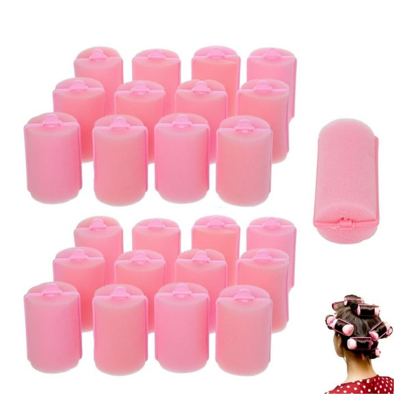 Reusable Sponge Curlers,1.6x2.8In Portable Sponge Hair Rollers with Snap-Lock,36 Pieces No Heat Foam Rollers for Men and Women