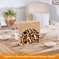 thumbnail image 5 of Leopard Print Napkin Holder for Table Clear Napkin Stand Paper Holder Acrylic Organizer Dispenser Napkins for Dinner Kitchen Restaurant Room, 5 of 8