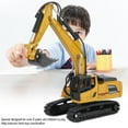 thumbnail image 2 of Rdeghly Construction Excavator Model,1810 1:60 Alloy Excavator Model Engineering Construction Car Vehicle Toy, Engineering Excavator Toy, 2 of 9
