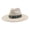 Beige, variant on Big Wide Brim Boho Fedoras Hat for Women Men with Embroidery Belt Rancher Western Suede Hat