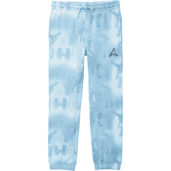 Jordan Girls' All Over Print Pants Ice Blue XL (16) Little/Big Kids