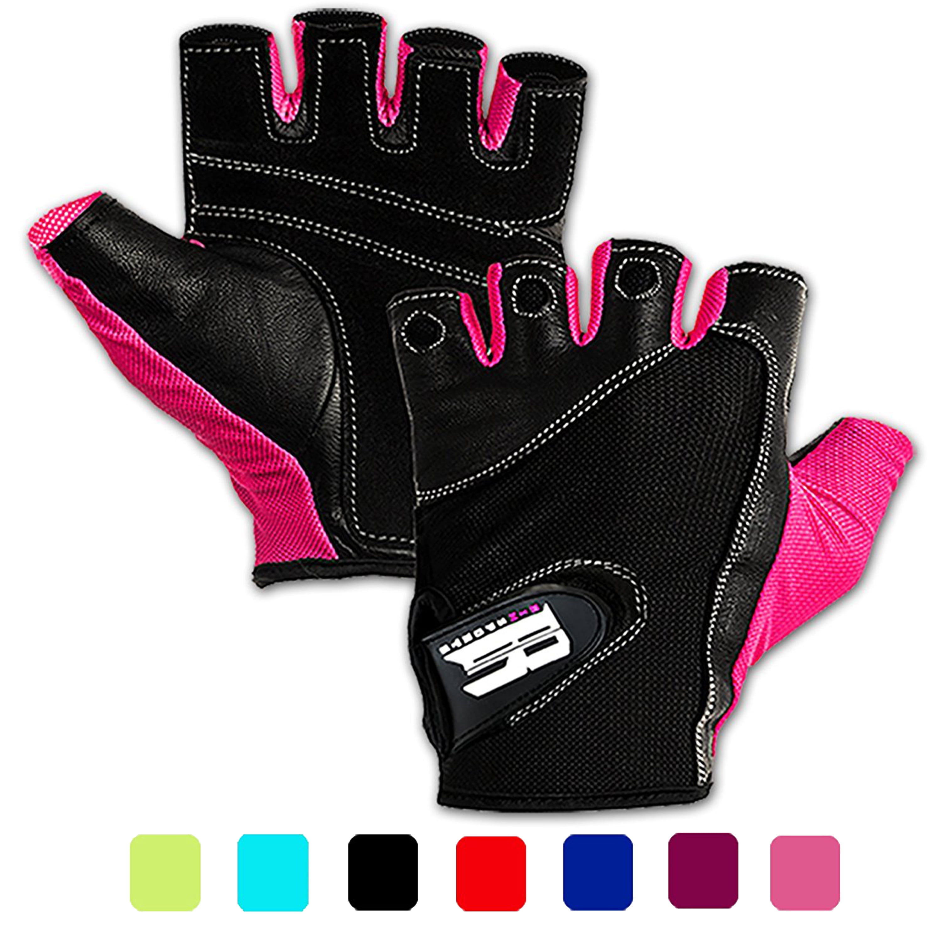 RIMSports Weight Lifting Gloves and Breathable Leather Padded Gym