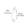 Clear Retainer Plastic Acrylic Flexible Straight Curved Piercing Kit