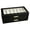 Black, variant on Compact Sunglasses Holder With Velvety Lined Compartments And Smooth Metal Sliding Rails Space Saving Sunglasses Holder