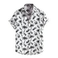 thumbnail image 2 of CALAFEBILA Hawaiian Shirt Men Casual Button Down Tropical Print Short Sleeve Holiday Beach Shirts Loose Fit Summer Mens Tops Clearance, 2 of 9