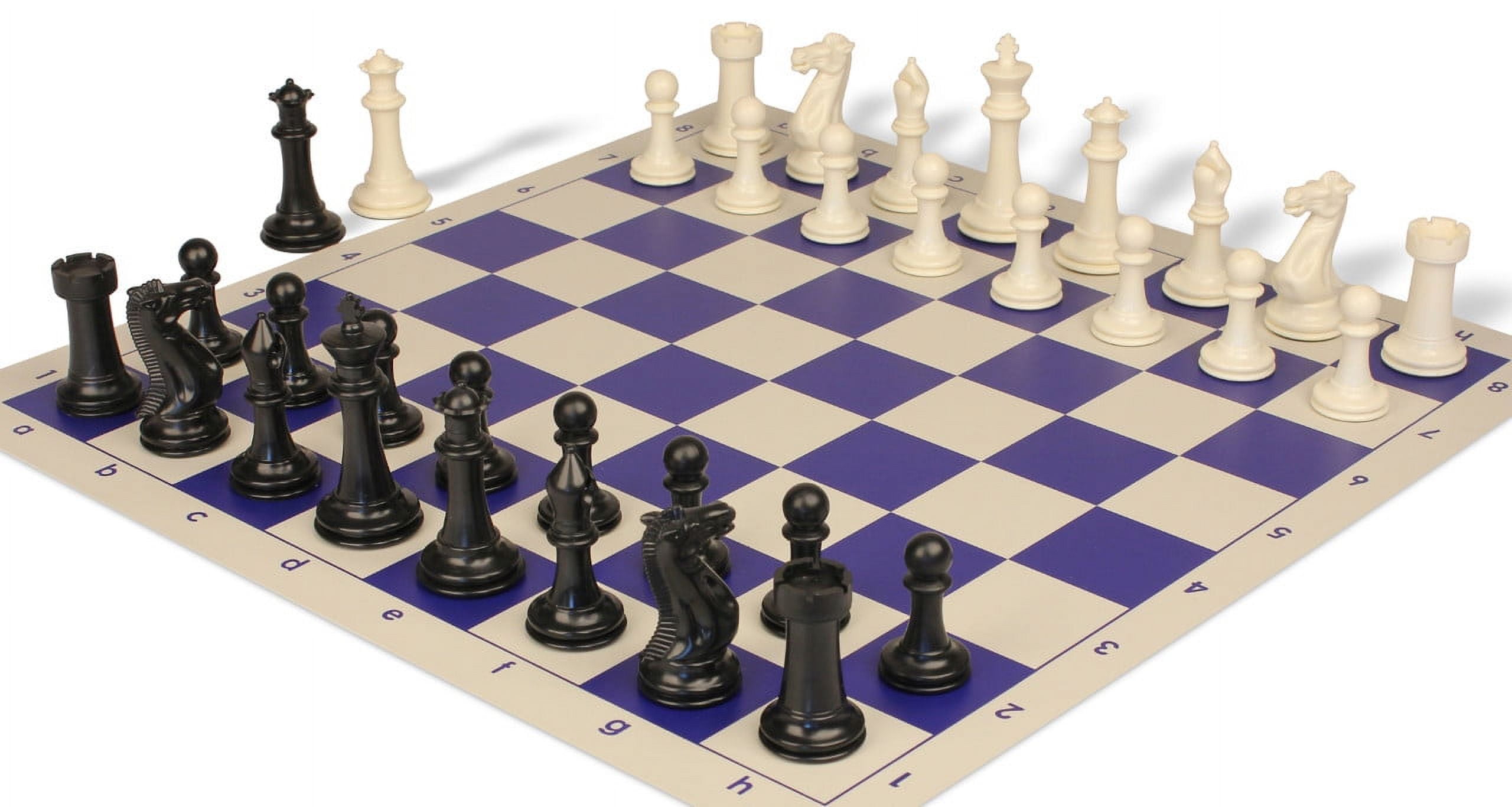 Large 4 Player Silicone Chess Set with Cloth Drawstring Bags