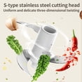 thumbnail image 3 of Electric garlic mincer meat grinder USB rechargeable vegetable onion chopper small electric food processor, 3 of 5