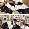 thumbnail image 6 of 4x6 Area Rugs, Black Marble Non-Skid Rubber Backing Large Rectangle Rugs - Living Room Bedroom Home Office, Luxury Gold White Abstract Cracks Artwork Indoor Floor Mat Carpets Washable Rug, 6 of 9