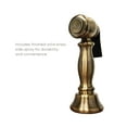 thumbnail image 4 of Whitehaus Vintage III Plus Bridge Faucet with Long Gooseneck Swivel Spout, Lever Handles and Solid Brass Side Spray, 4 of 4
