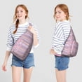 thumbnail image 4 of Traditional Folk Art Sling Backpack - Rustic Boho Shoulder Bag for Travel, Cycling & Mountain Climbing, 4 of 4