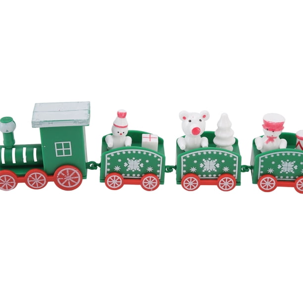 Decoraciones navideñas, 3 juegos de decoración de pasteles de tren pequeño, accesorios de decoración navideña de tren pequeño, durabilidad probada en el tiempo Jadeshay A