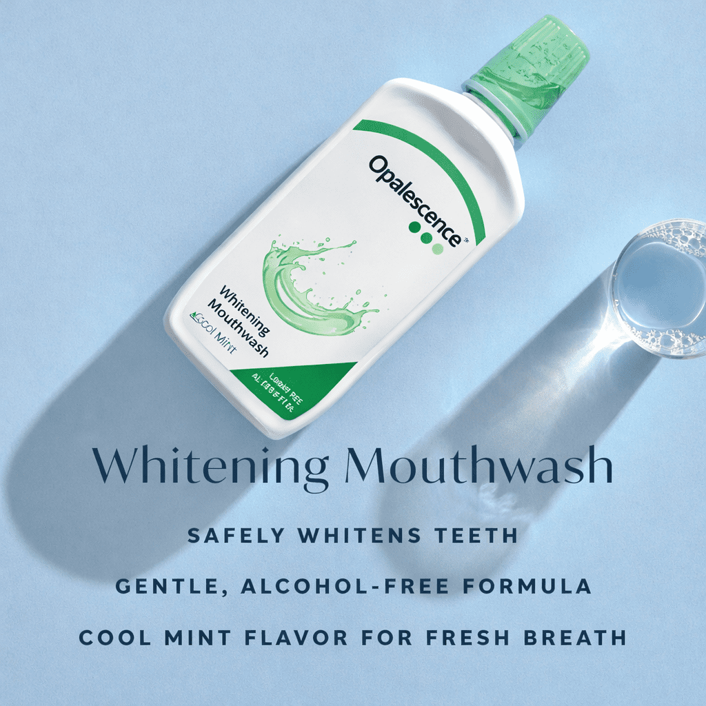 Opalescence Teeth Whitening & Fresh Breath Mouthwash (2 Pack) Mint, Alcohol-Free, 15.5 fl oz