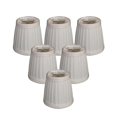 thumbnail image 2 of Royal Designs, Inc. Pleated Empire Chandelier Shade CS-110WH-6, White, 3 x 4.25 x 4.25, Pack of 6, 2 of 5