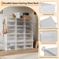 thumbnail image 2 of Space-Saving 8-Tier Shoe Organizer – Modular Sturdy Plastic Storage Rack for Entryway, Hallway, Closet, Bedroom – Shoe Cabinet, 2 of 8