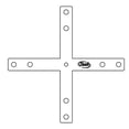 thumbnail image 2 of Bush Business Furniture ProPanels X Connector with 66H Post Taupe PH99568-03, 2 of 3