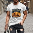 thumbnail image 1 of Blusas y camisas de manga corta y cuello redondo para hombre. Blusas/camisetas de manga corta con cuello redondo y estampado de Halloween para hombre. Blusa para hombre., 1 of 5