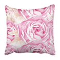 thumbnail image 1 of BSDHOME Peony Roses Pattern Watercolor Beautiful Blossom Botanical Bud Cute Exotic Floral Pillowcase 16x16 inch, 1 of 1