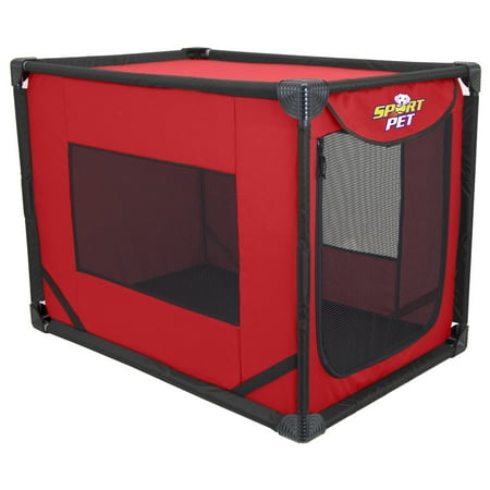 SportPet Pop-Open Kennel Travel Dog Crate ( For Kennel Trained Pet Only (Best Travel Dog Crate)