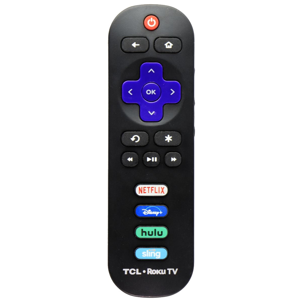 Pre-Owned TCL Replacement Roku TV Remote with Netflix/Disney+/Hulu ...