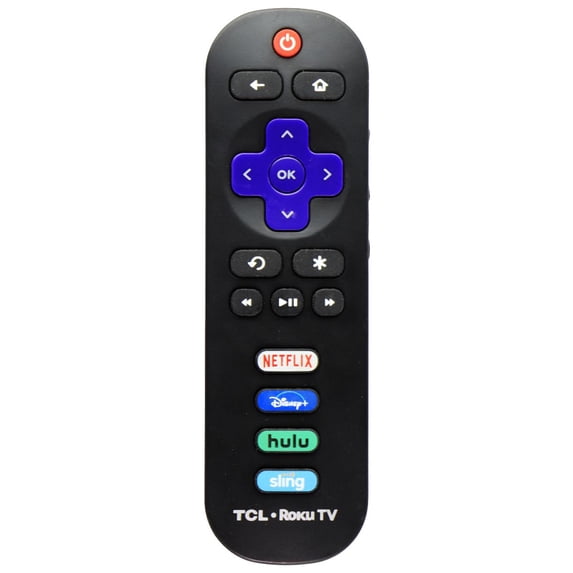 Pre-Owned TCL Replacement Roku TV Remote with Netflix/Disney+/Hulu/Sling Hotkey Buttons