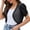 Black, variant on Women Fashion Solid Fold Short Sleeve Loose Cardigan Beach Holiday Tops Casual Knitwear Lightweight Summer Outerwear Open Front Jacket