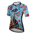 thumbnail image 2 of Ropa de ciclismo para mujer Lindo gato de colores Ropa de ciclismo de montaña de manga corta MTB Ropa de ciclismo de carretera, 2 of 5