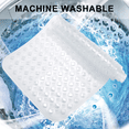 thumbnail image 5 of Bath Tub Shower Mat 35x15.5 Inch Non-Slip and Phthalate Latex Free,Bathtub Mat with Suction Cups,Machine Washable XL Size Bathroom Mats with Drain Holes (Clear), 5 of 7