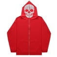 thumbnail image 2 of Chaqueta y abrigo informal de manga larga con capucha y estampado navideño para mujer, chaqueta de manga holgada para mujer, 2 of 5