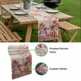 thumbnail image 5 of Valentine's Day Table Runner - 36 Inch Long, Kitchen Dining Table Runner Dresser Scarves, Watercolor Love Roses Dog Truck Beige Farmhouse Decor for Coffee Tables Wedding Party Banquet, 5 of 8