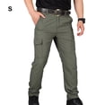 thumbnail image 3 of Minnieouse Pantalones Cargo de secado rápido para hombre, impermeables, de fondo largo, de gran tamaño, transpirables, para senderismo, Prendas para la parte inferior del cuerpo Verde S, 3 of 6