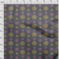 thumbnail image 3 of oneOone Georgette Viscose Fabric Spiral & Floral Block Print Sewing Fabric BTY 42 Inch Wide, 3 of 4