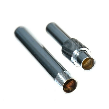 LureSport 5 Sets Connecting Tube C Brass Ferrules Chrome Plated Rod Fishing Rod Building Component Repair Pole DIY Accessory