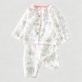 thumbnail image 4 of TOWED22 Kids Toddler Girl Boys Pajamas Pj Set Long Sleeve Sleepwear Loungewear Soft & Comfort 6-24 Months 2t 3t 4t 5t 6t 7t 8t 9t Children(Pink,18-24 M), 4 of 6