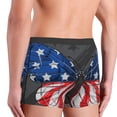thumbnail image 2 of Haiem Butterfly With USA Flag Men's Boxer Briefs, Every Day Comfort Stretch Cotton Moisture-Wicking Underwear-Medium, 2 of 8