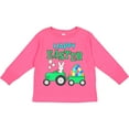 thumbnail image 3 of Inktastic Happy Easter Bunny and Tractor Boys or Girls Long Sleeve Toddler T-Shirt, 3 of 5