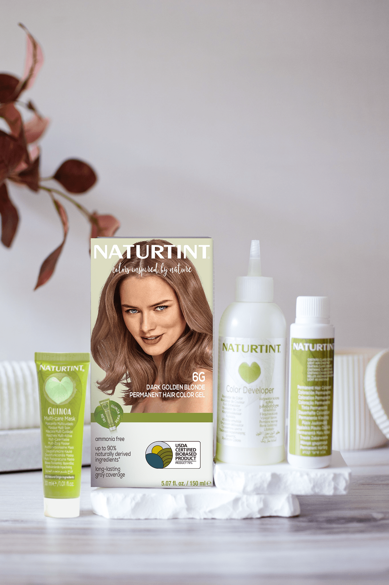 Naturtint 6G Dark Golden Blonde Permanent Hair Color, 6 Pack (Packaging May Vary)