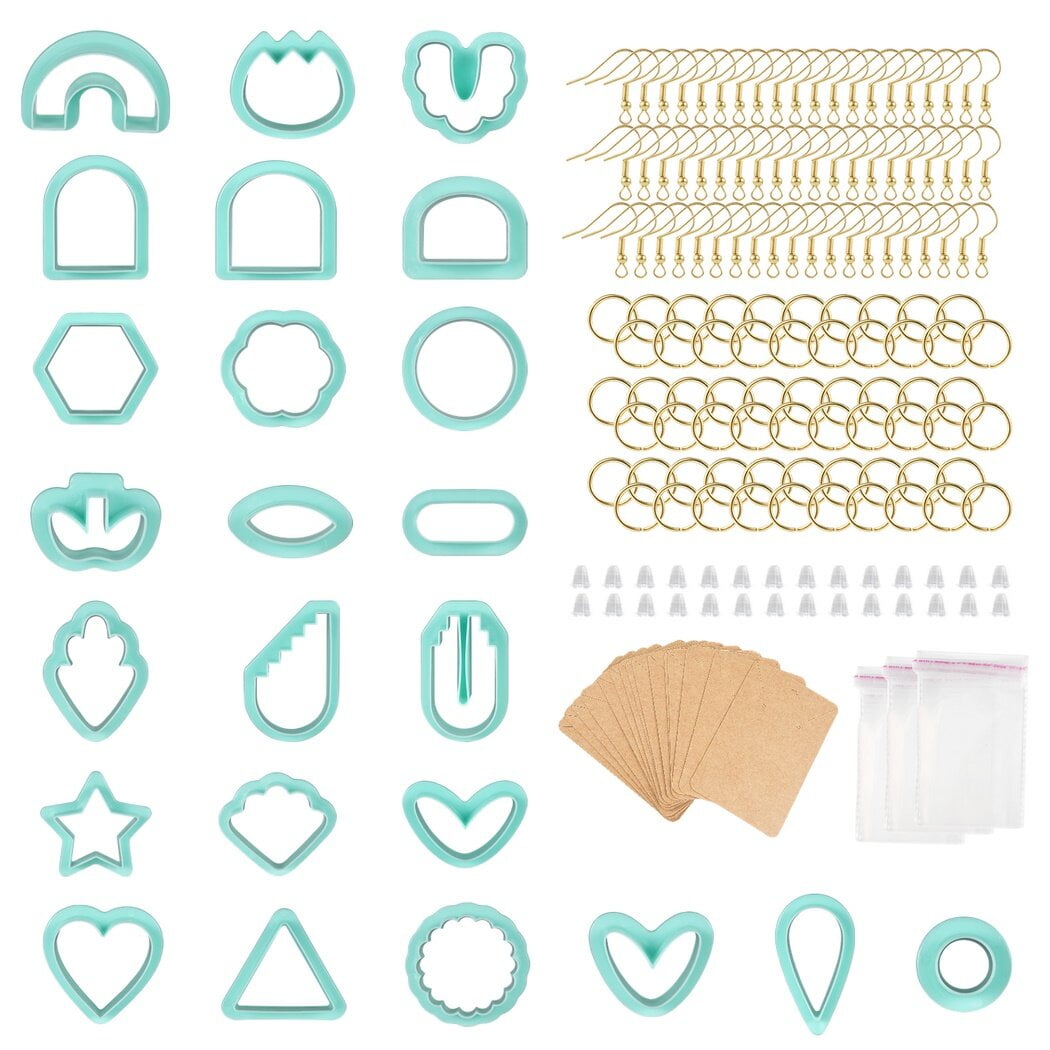 Polymer Clay Cutters Earrings Jewelry Casting Set, 154-Kit