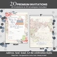 thumbnail image 6 of Miss to Mrs. Travel Bridal Shower Invitations, 20 Fill-In Cards with Envelopes, 5x7 Wedding Shower Invitations for Bride, Bridal Party Supplies and Decorations, Made in USA by Amanda Creation, 6 of 9
